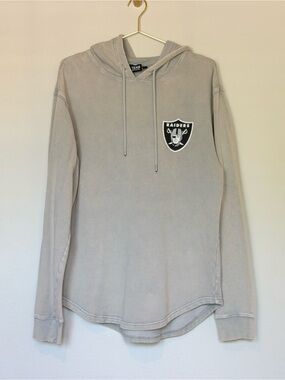 Raiders Grey Hooded Sweatshirt - Apparel